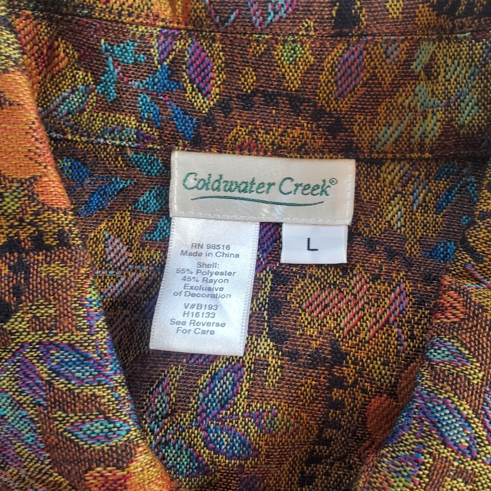 AUTUMN Colors BEADED Jacket from Coldwater Creek. Good CONDITION. - Picture 4 of 7
